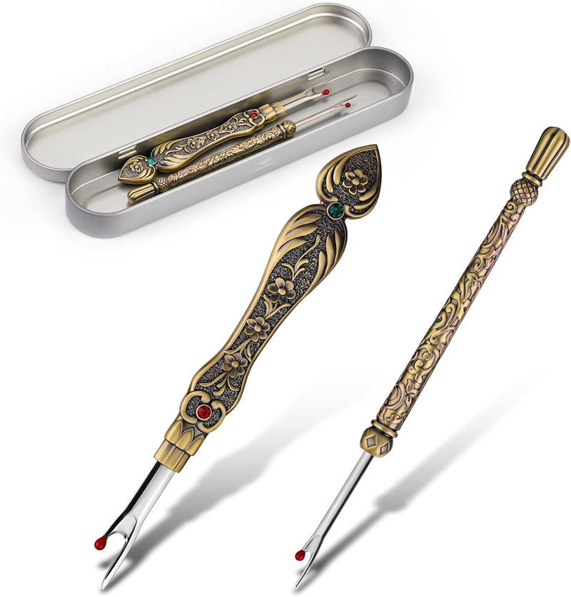 ZMAAGG Vintage Seam Rippers, Stitch Remover Tool, Thread Ripper, Metal Seam Rippers for Sewing Needle Work Hand Sewing Knitting Craft - Image 1